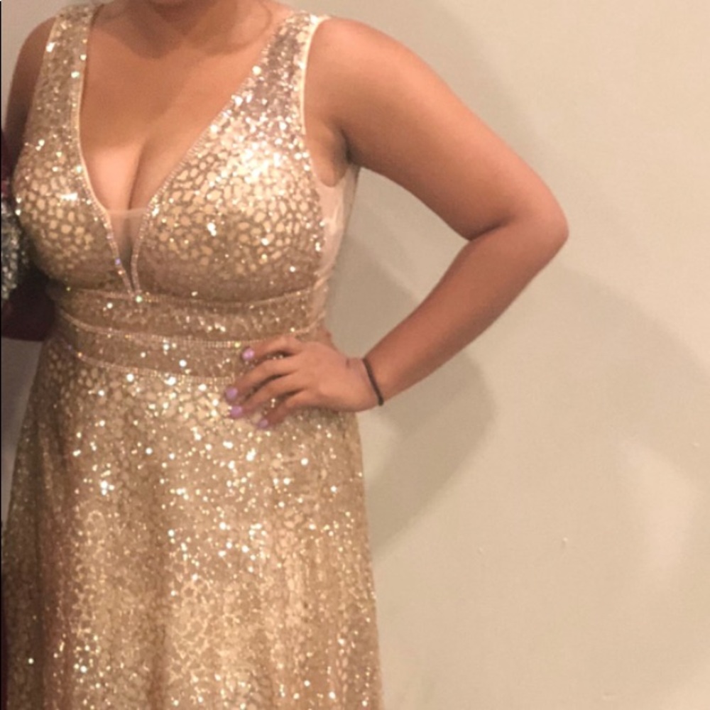Gold Prom/ Gala Dress